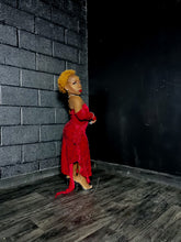 Load image into Gallery viewer, Red Rose Dress EXTRA PETITE