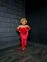 Load image into Gallery viewer, Red Rose Dress EXTRA PETITE