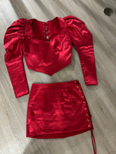 Load image into Gallery viewer, Leg O’ Mutton Sleeve Corset EXTRA PETITE